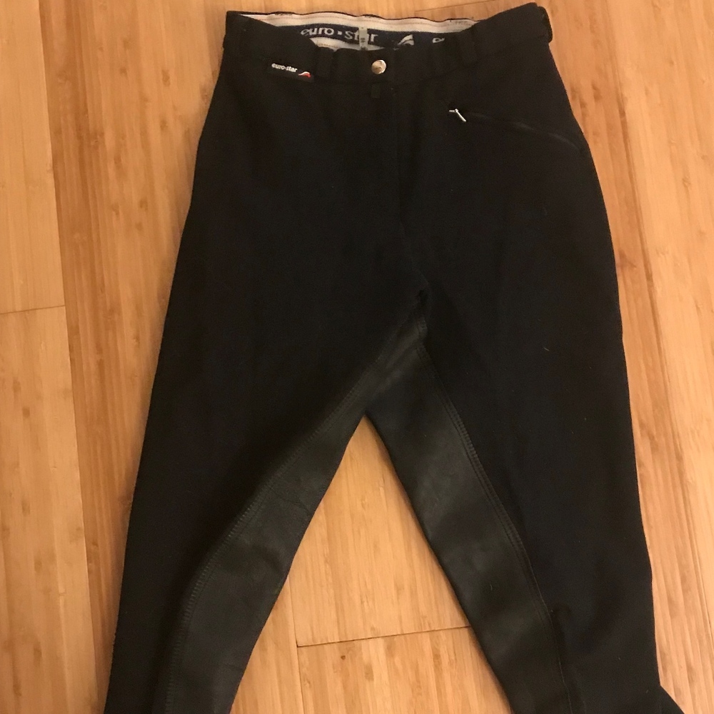 Euro Star Reitmoden Breeches Black ribbed Full